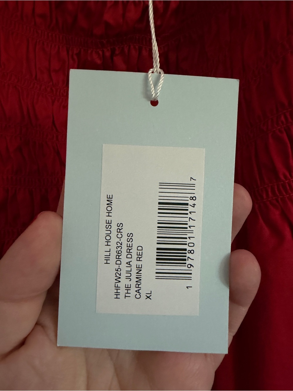 NWT Hill House Julia Dress in Scarlett - XL - Picture 6 of 7